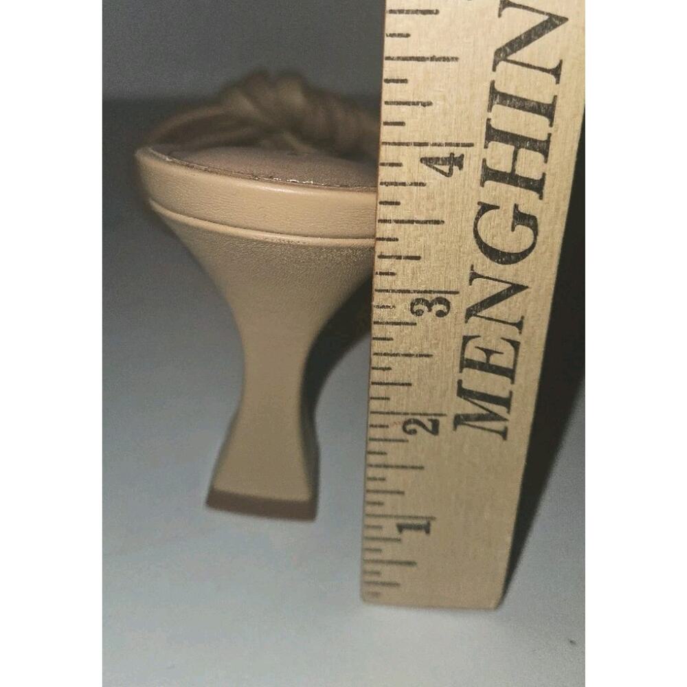 New! Marc Fisher Ltd Notted Heel, Tan Square toe Sandals Sz 10M - Picture 12 of 12